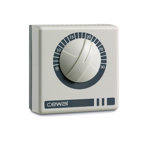 Терморегулятор Cewal RQ10 механическое управление накладной