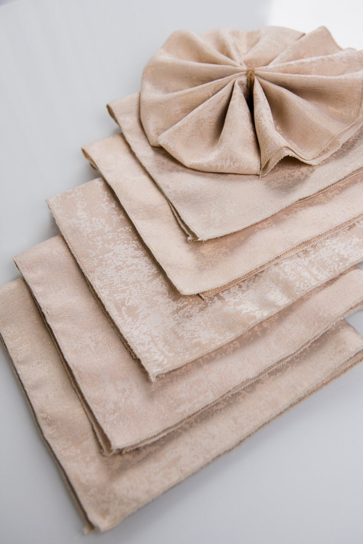 Комплект салфеток 45х45 полиэфир Perfect бежевый (6 шт) 23 Линия