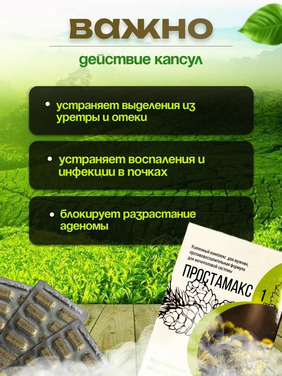 Препараты Для Мочеполовой Системы Мужчин Простамакс-1 в капсулах для мужчин, Сашура-Мед, противовоспалительная формула для мочеполовой системы