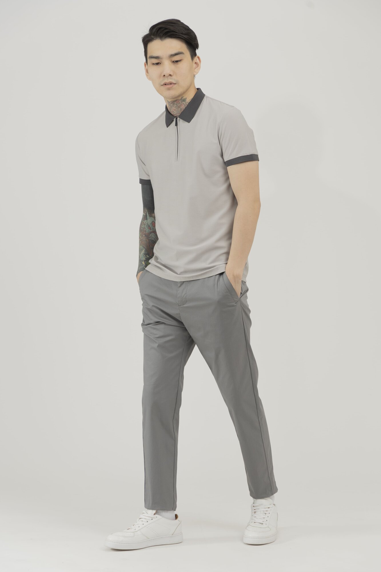 Поло спортивное TERRA PRO, 1 шт., размер M, grey — фото 1