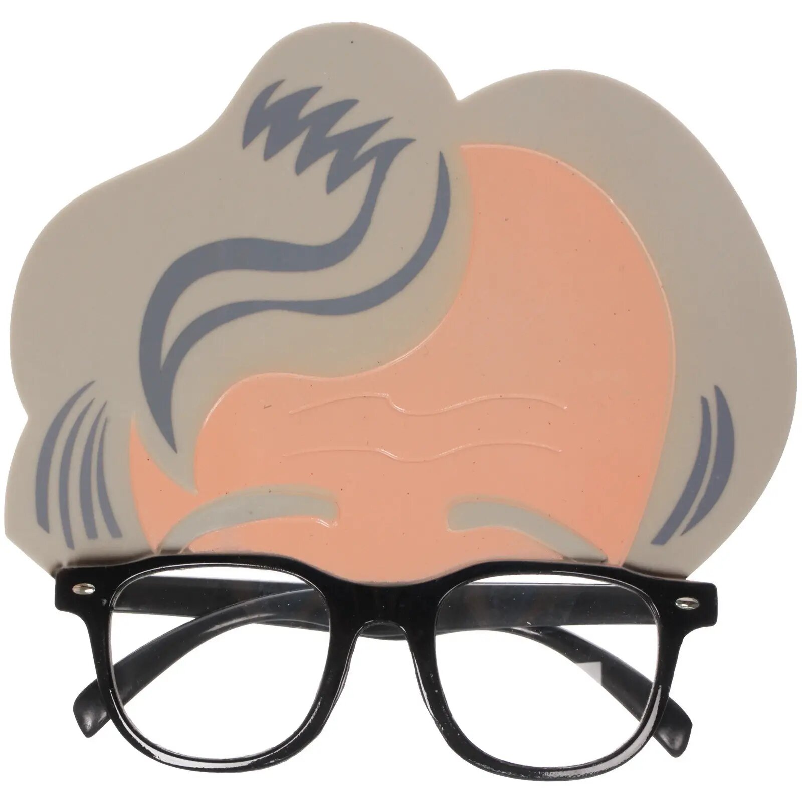 Очки карнавальные «Седой дедушка» черные 17х16 см для праздников