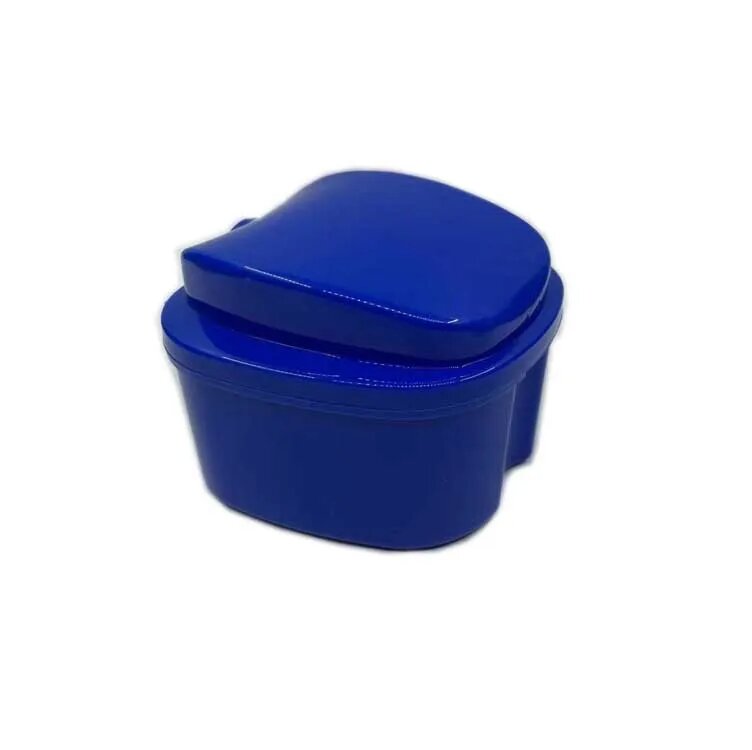 Черный контейнер для чистки зубных протезов Dark Blue