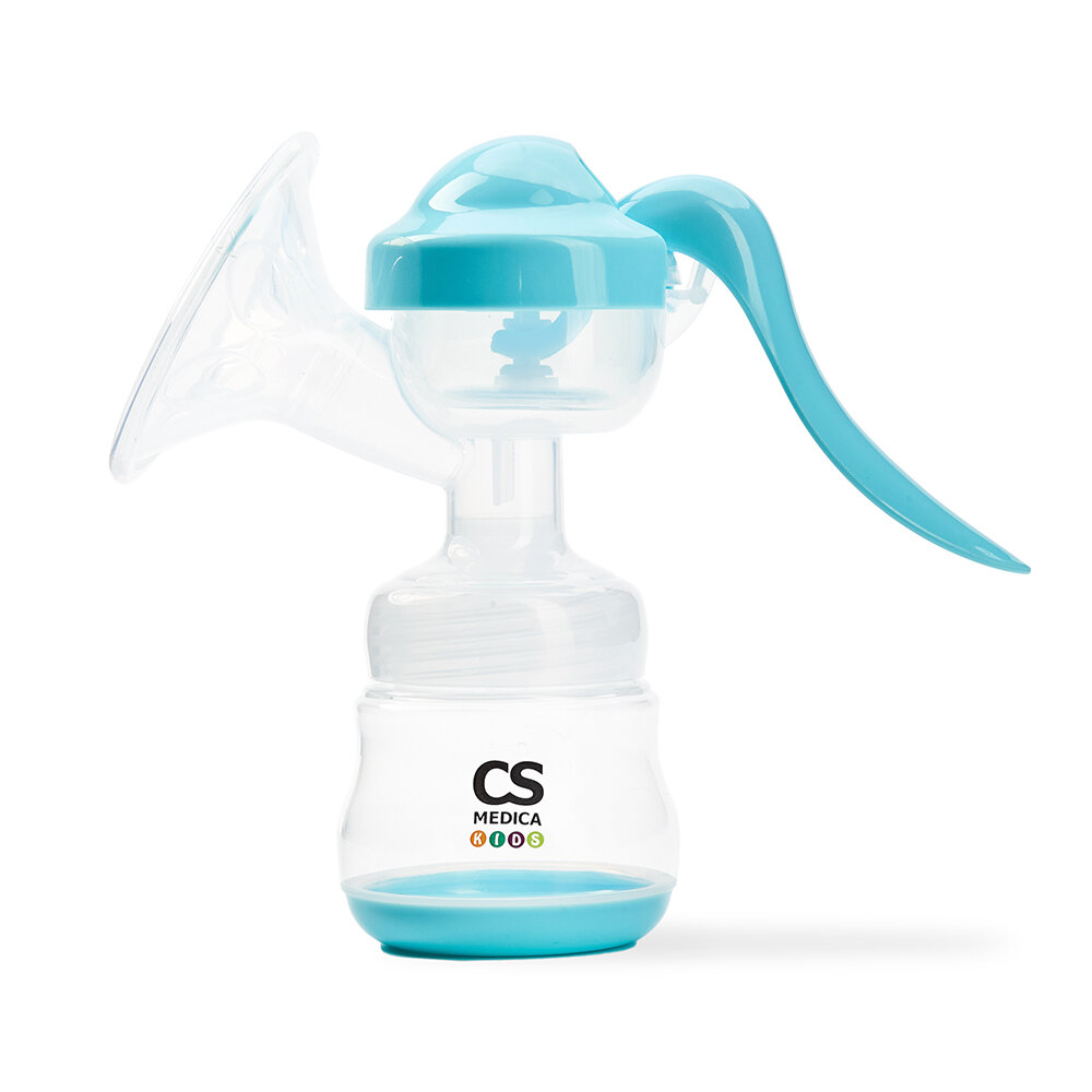 Молокоотсос CS-42 CS Medica KIDS двухфазный ручной силиконовый 150мл