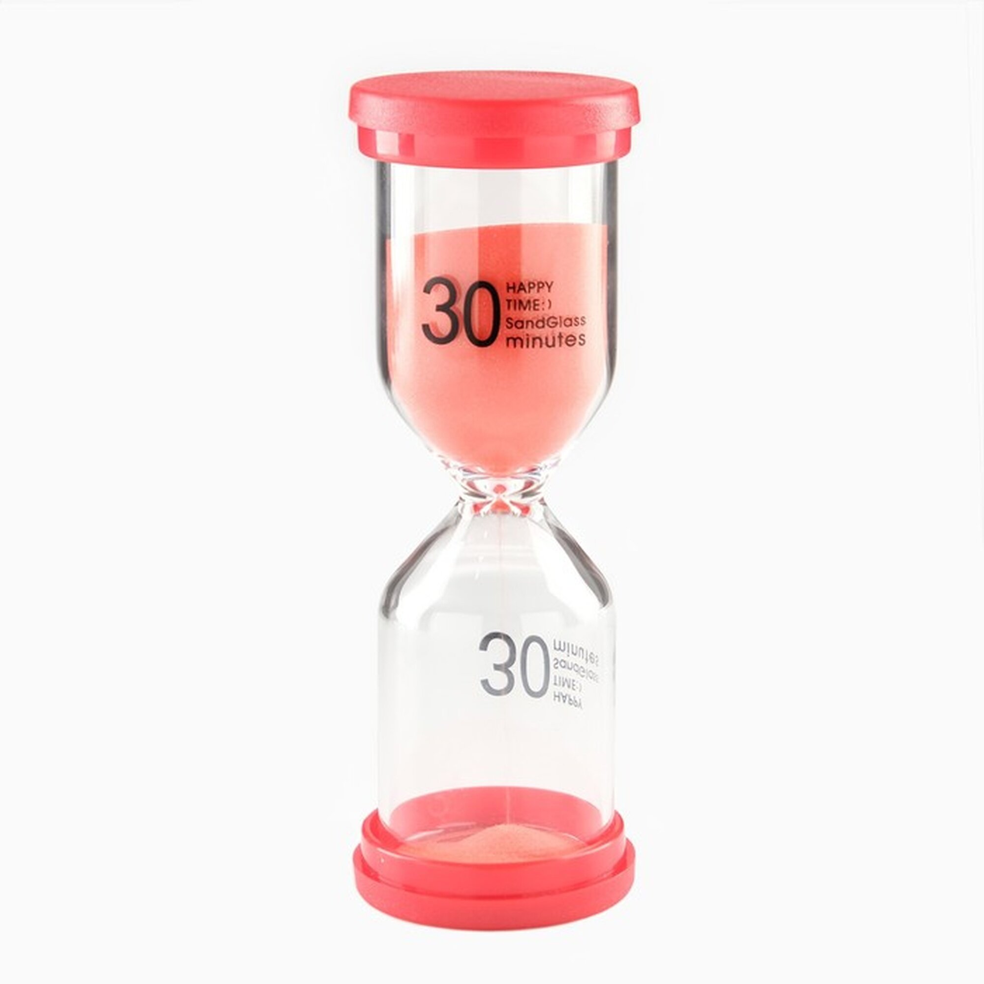 Песочные часы Happy time на 30 минут 4.4 х 12.6 см красные