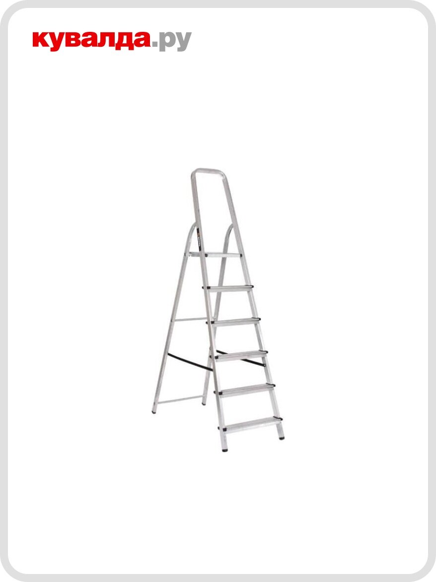 Стремянка алюминиевая вихрь СА 1х6