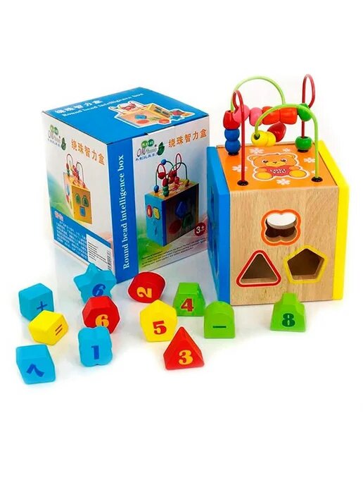 Бизиборд Развивающие игрушки для мелких моторики, Монтессори, сортер