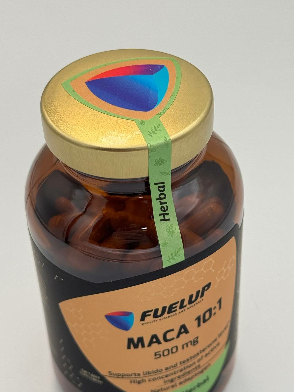 FuelUp Maca 10:1 500mg support libido and testosterone 100 caps , ФуелУП Мака 10:1 тестостероне — фото 1