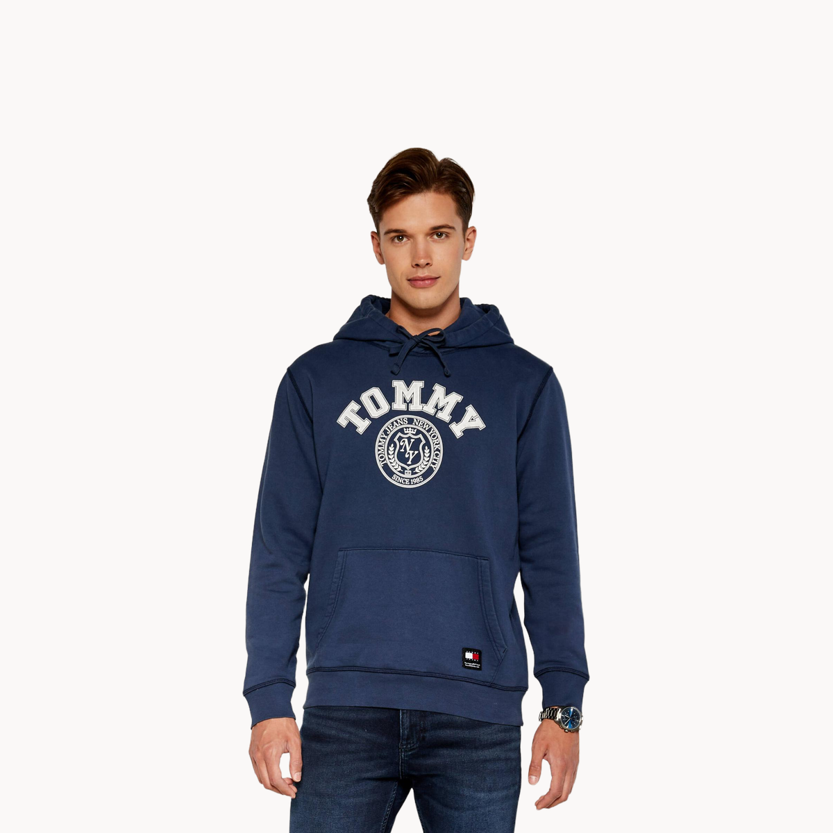 Худи Tommy Jeans, размер M, , темно-синий