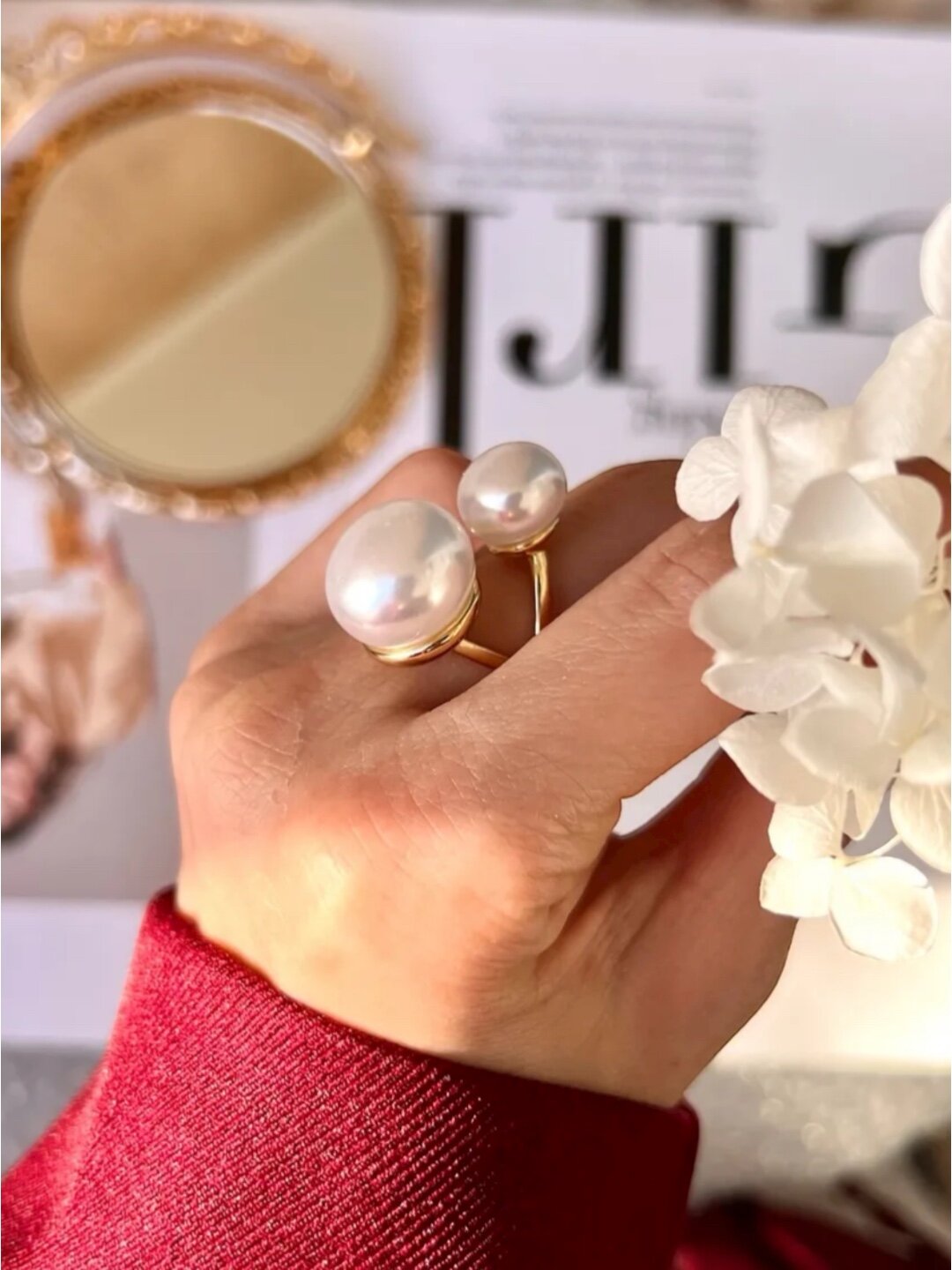 Кольцо-кулон NEWCF, безразмерное, золотой — фото 1