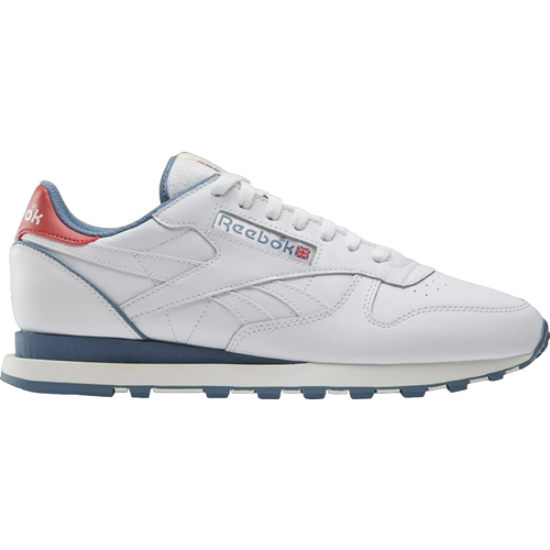 Кроссовки Reebok Classic Leather, размер 11 US, белый, голубой