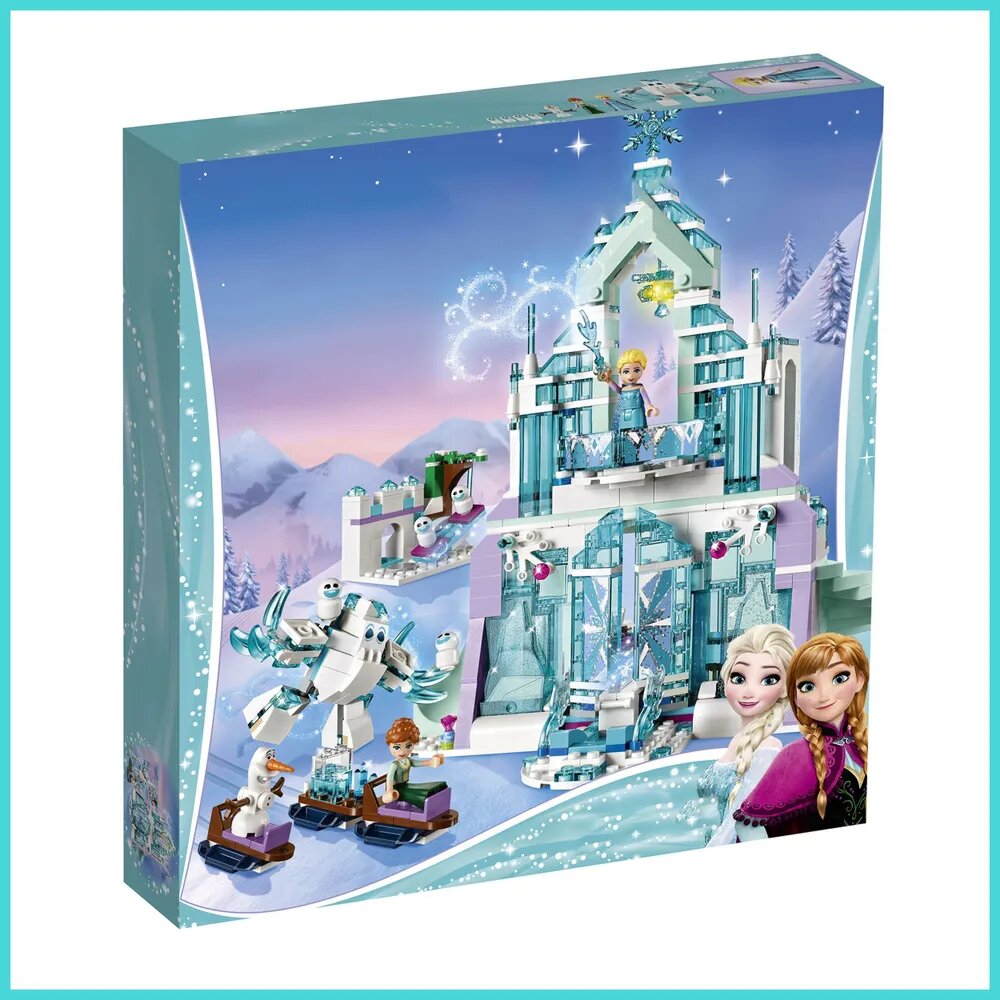 Конструктор LX Frozen Холодное сердце Ледяной замок Эльзы, 848 деталей совместим с лего для девочек