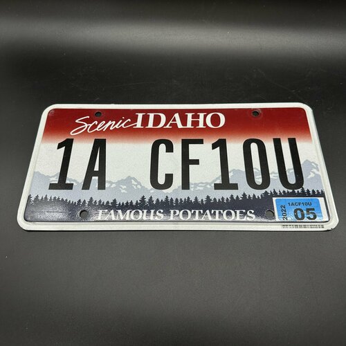 раскович эмили айдахо Автомобильный номер штата Айдахо, металл, краска, США, 2000-2020 гг.