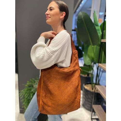 фото Сумка кросс-боди , фактура гладкая, горчичный нет бренда