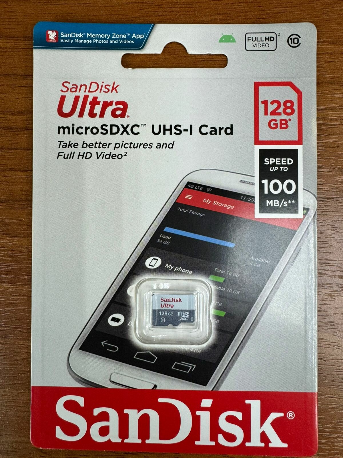 Карта памяти microSDHC UHS-I SANDISK Ultra Light 32 ГБ, 100 МБ/с, Class 10, , 1 шт., переходник SD - фото №14