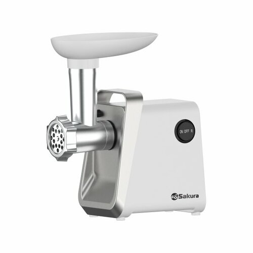 Мясорубка Sakura SA-6431W реверс 1600Вт 2 комплекта насадок для кеббе для сосисок 450200₽