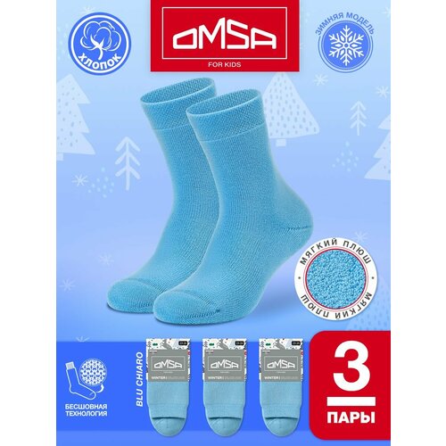 фото Носки omsa размер 35-38 (20-22), голубой