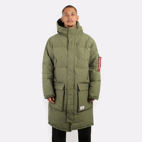 Куртка ALPHA INDUSTRIES, размер XL, зеленый куртка alpha industries nylon cargo shirt jacket размер xl зеленый