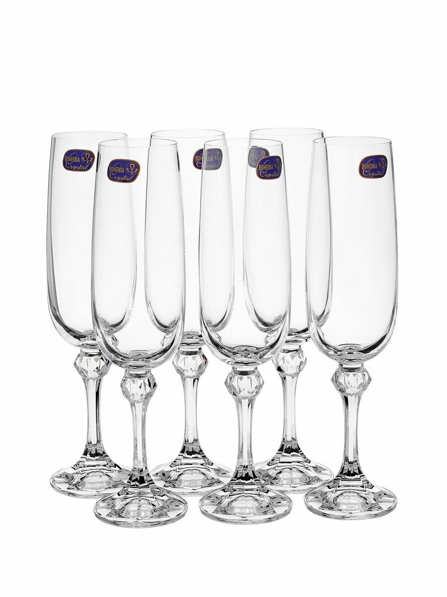 фото Бокалы Bohemia Crystal белый