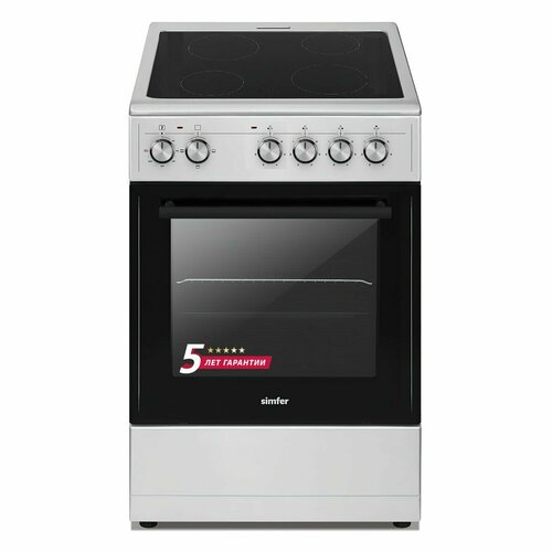 Электрическая плита Simfer F55VM04017 4 режима работы ширина 50 см серая 3799000₽