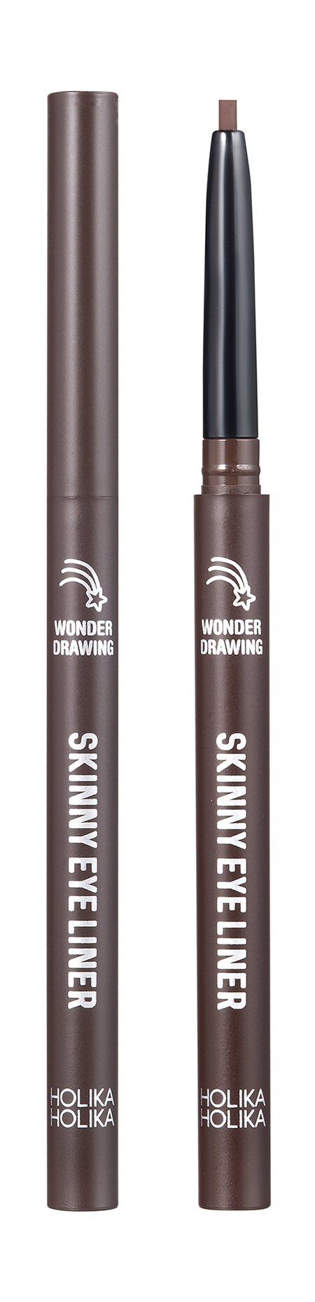 HOLIKA HOLIKA Подводка-карандаш для глаз Wonder Drawing Skinny Eyeliner, 0,14 г, 02 Wood Gray