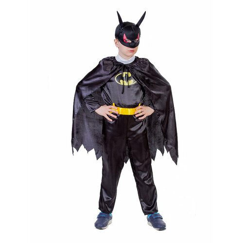 Костюм карнавальный Бэтмен карнавальный костюм зорро для мальчика ростом 116 122 см состоит из брюк шляпы плаща рубашки пояса и маски