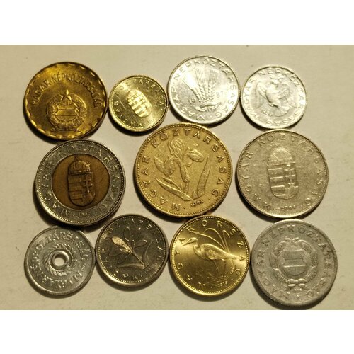 Коллекция монет Венгрии 11 штук без повторов по типу. Из обращения.
