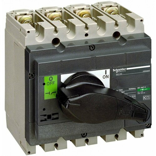 Schneider Electric Interpact INS/INV Выключатель-разъединитель INS250 4P 200А 31103