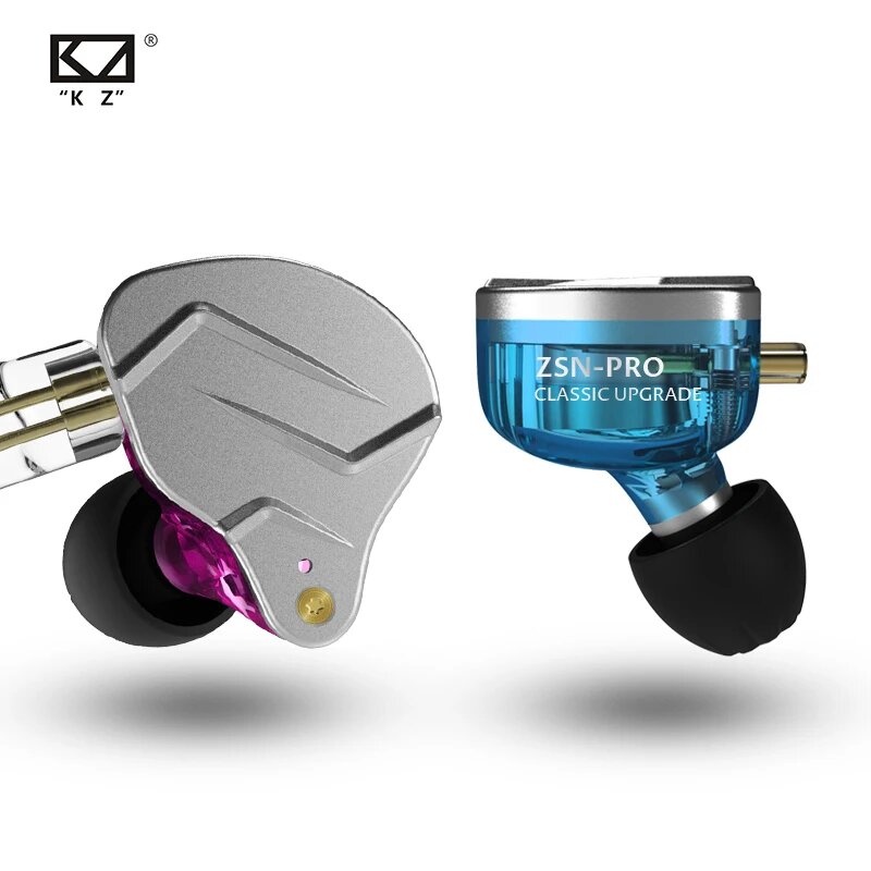Наушники Knowledge Zenith ZSN Pro без микрофона, mini jack 3.5 mm, blue