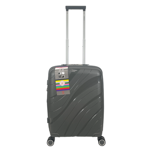 Чемодан Impreza, 55 л, размер S, серый чемодан 55 л размер s серый