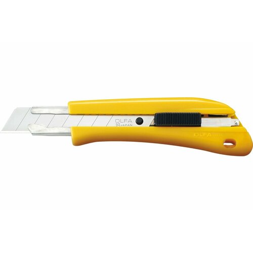 Нож OLFA с выдвижным лезвием, с автофиксатором, 18мм нож канцелярский finland строительный технический универсальный с выдвижным лезвием 18мм c автофиксатором оранжевый