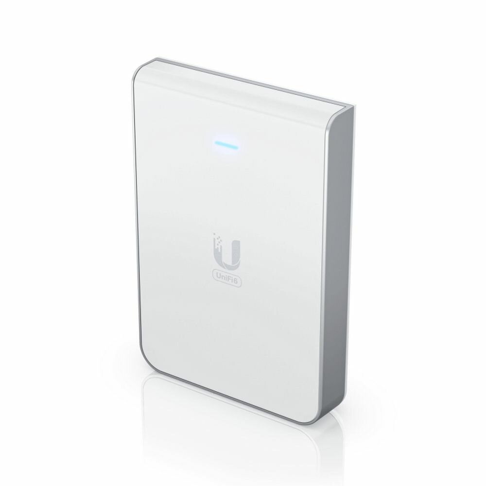 Ubiquiti Точка доступа Ubiquiti UniFi 6 AP In-Wall U6-IW, WiFi 4804+574Гбит/сек. + 4 порта LAN 1Гбит/сек. + 1 порт WAN 1Гбит/сек, без БП (PoE) (ret)