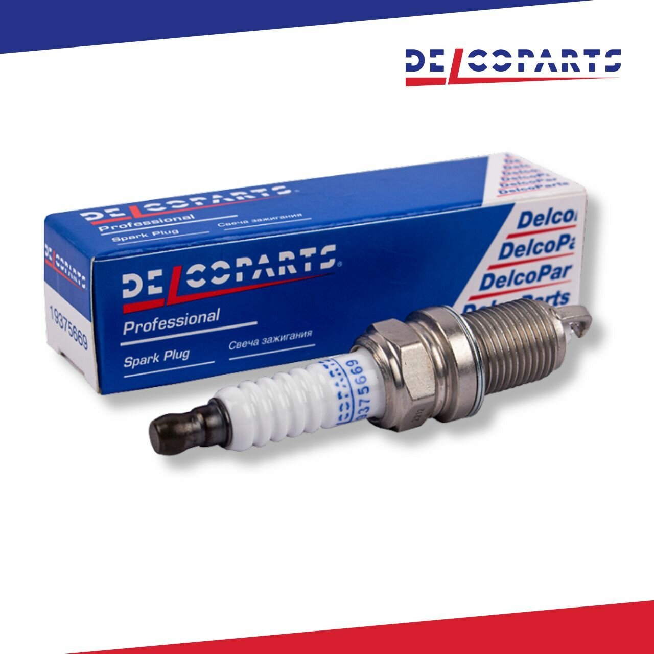 Свеча зажигания с платиновым электродом DelcoParts, 1 шт, для VW PASSAT, JETTA, TIGUAN, GOLF; Skoda OCTAVIA, 19375669