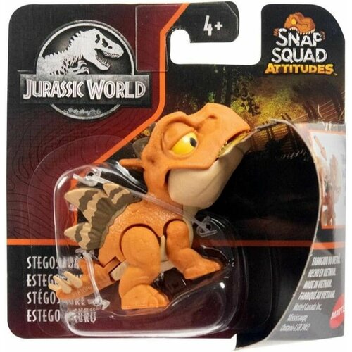 фигурка цепляющийся динозавр анкилозавр бампи jurassic world ankylosaurus bumpy snap squad gvg70 mattel 2020 Фигурка Jurassic World Вырвавшиеся динозаврики Snap Squad (Кусаки)