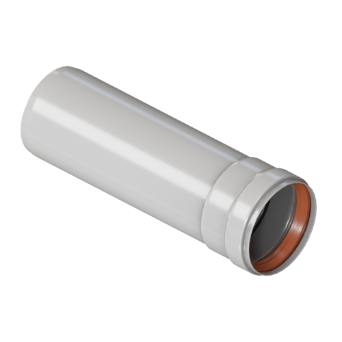 Труба дымохода Camino Ø80, 0,25м, белая, алюминий