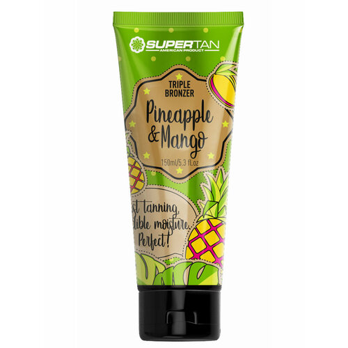 SuperTan Крем для солярия, Pineapple & Mango, 150 мл tannymaxx крем ускоритель для загара beluga luxury tan preparer без бронзаторов с