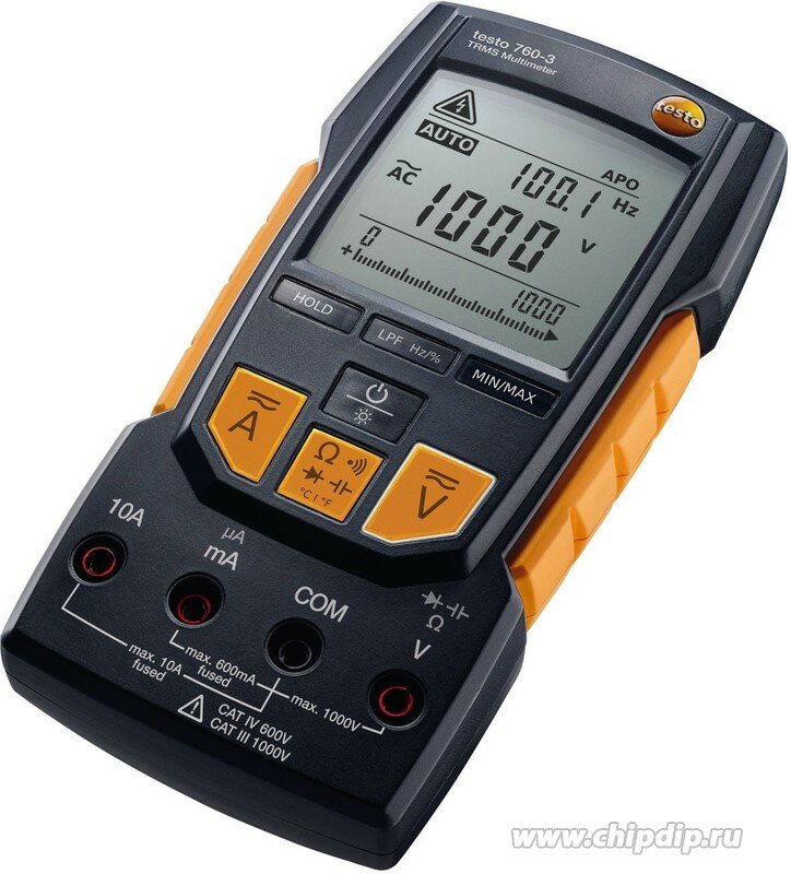 Testo 760-3, Мультиметр цифровой автоматический с функцией True RMS (Госреестр РФ)