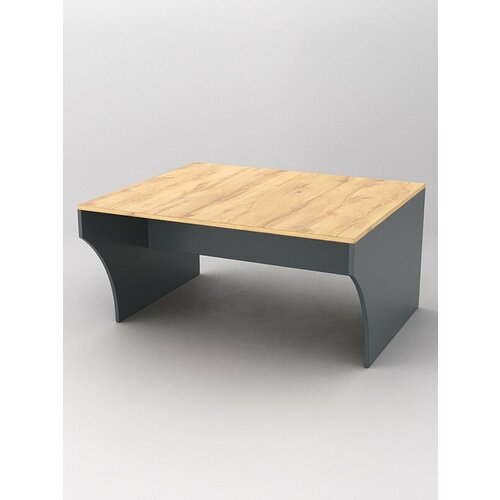 Скамейка для раздевалок тренер 2 Темно-серый и Дуб Золотистый 100 x 85 x 50 см 3798₽