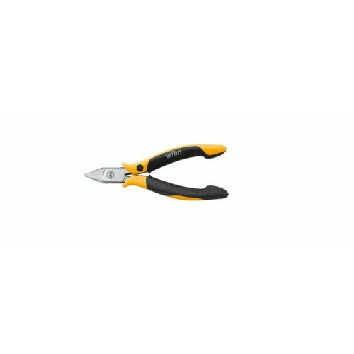 Wiha Diagonal cutter Professional ESD. - Diagonal pliers - Carbon steel - Black - Yellow - 115 mm - 11.4 cm (4.5
