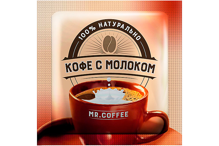 «Mr. Coffee», напиток кофейный 3в1 «Кофе с молоком», 20 г (упаковка 40 шт.)