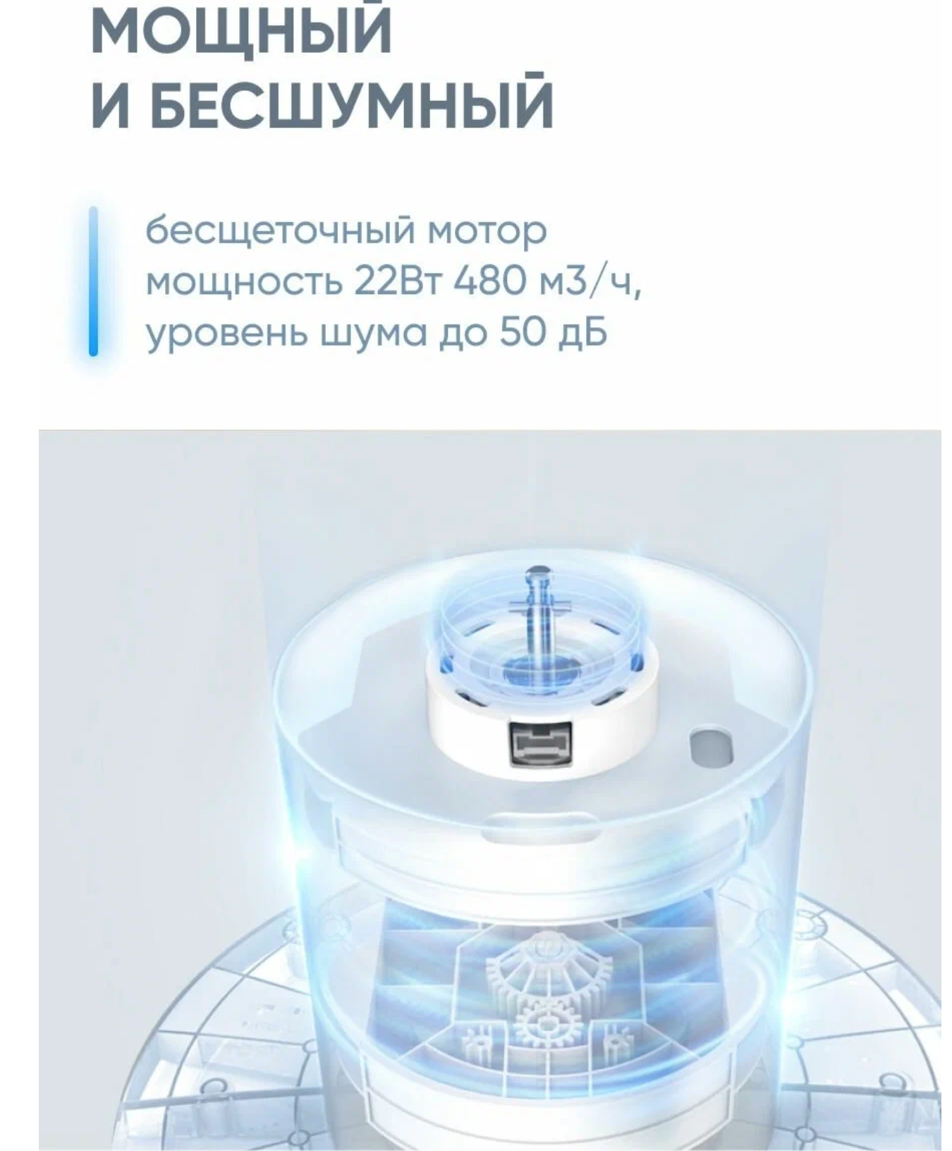 Умный вентилятор Xiaomi DC Inverter Tower Fan 2 BPTS02DM, CN — фото 1