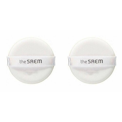 the saem спонж косметический 100% charcoal jelly cleansing puff 2 шт The Saem Спонж косметический Ultrafine Powder Puff, 2 шт