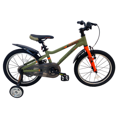Велосипед детский TechTeam Drift 18" хаки (алюмин)