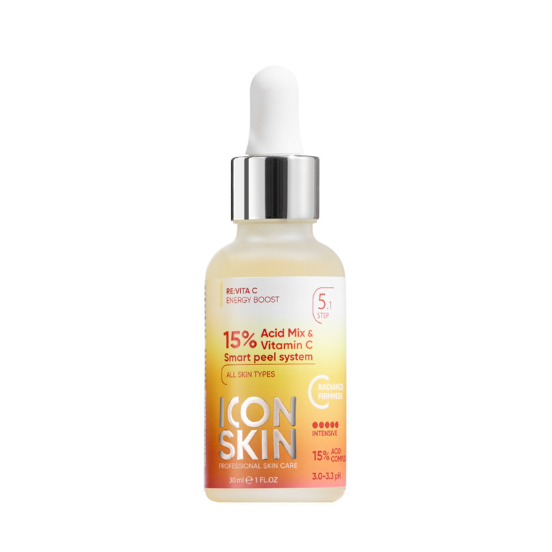 Icon Skin Пилинг с витамином С с 15% комплексом кислот для всех типов кожи лица, 30 мл (Icon Skin, ) - фото №20