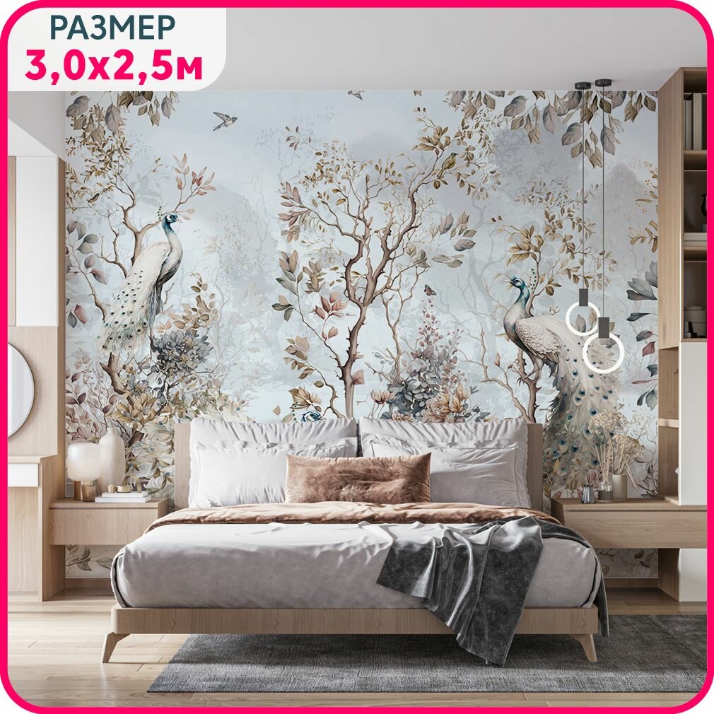 Фотообои птицы на стену MOBI DECOR 