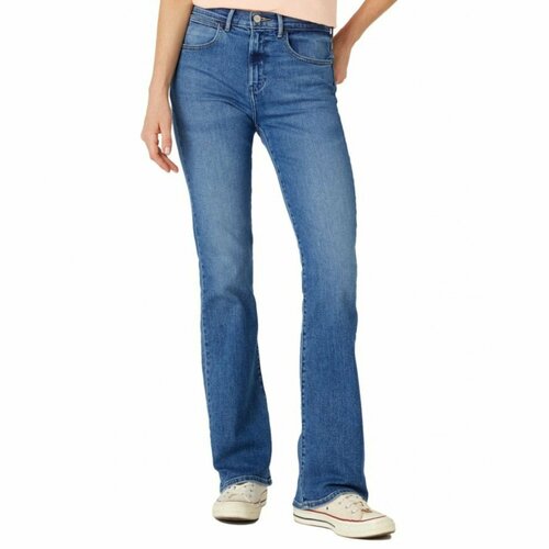 Джинсы клеш Wrangler BOOTCUT, размер 34/34, черный джинсы клеш wrangler размер 27 34 голубой