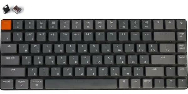 Клавиатура беспроводная Keychron K3 Bluetooth черный серый