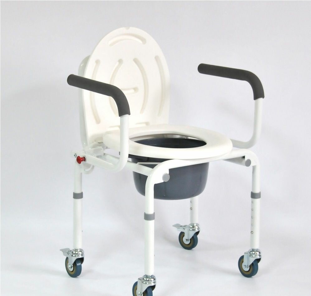 Кресло-туалет Мега-Оптим FS813 на колесах