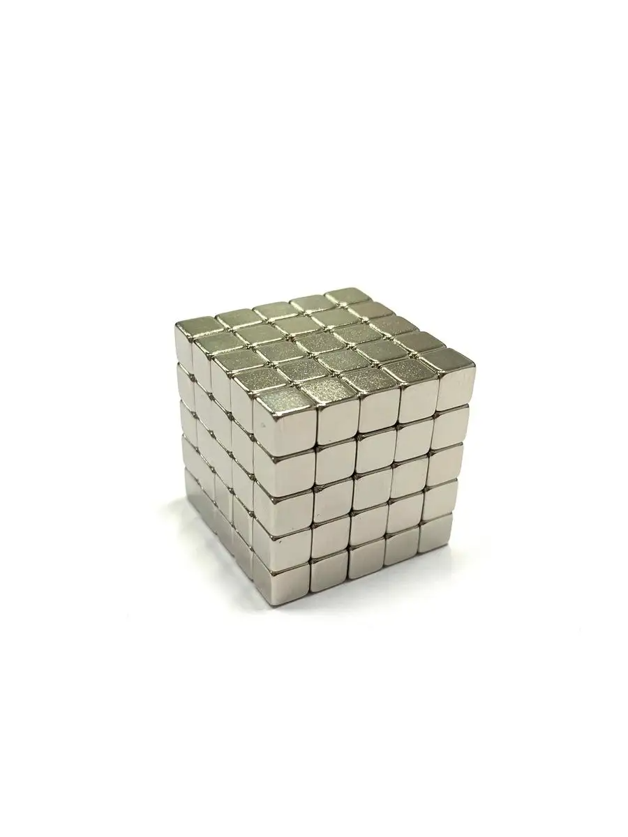 Антистресс игрушка/Неокуб Neocube куб из 125 магнитных квадратиков 5мм (серый)