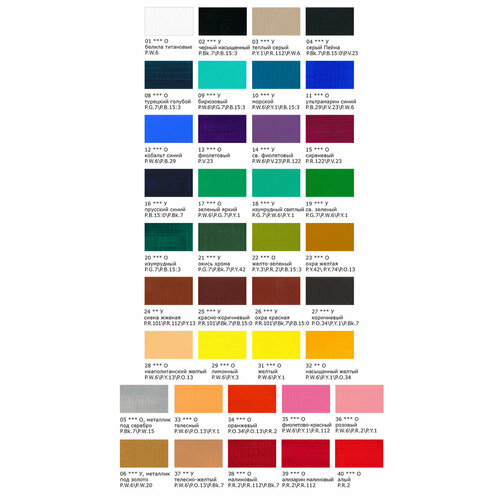 Краска акриловая 'VISTA-ARTISTA' Studio глянцевая VAAG-75 75 мл цвет 14 Светло-фиолетовый (Purple Light)