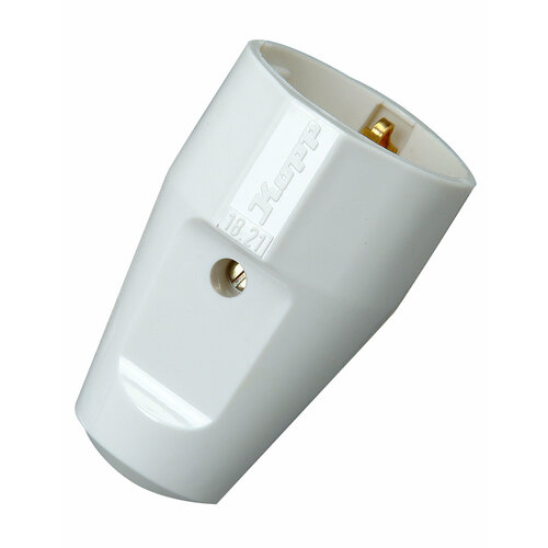 Гнездо пластиковое для евровилки, 16А, 250В, цвет белый
